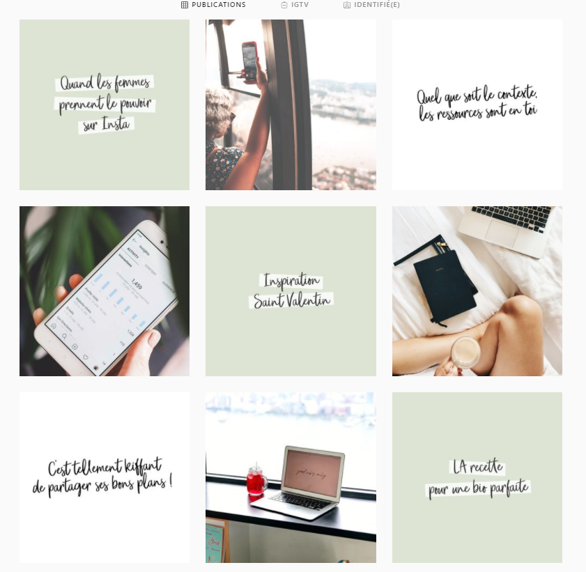 Avoir un feed Instagram harmonieux : 15 exemples parfaits ! - Les  Audacieuses Créatives